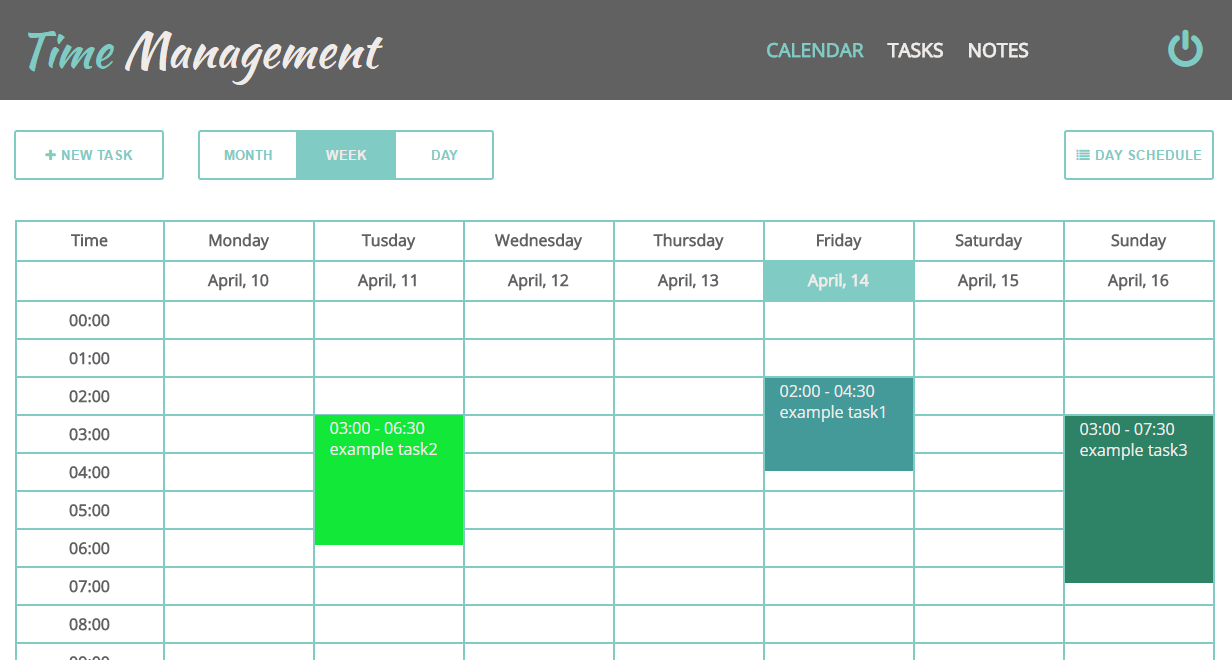 Time Management Description